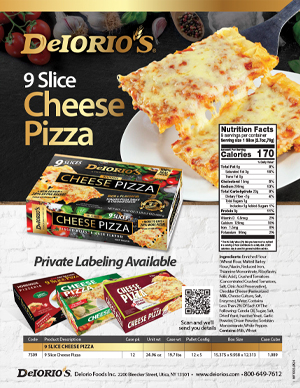 9 Slice Cheese Pizza Sell sheet